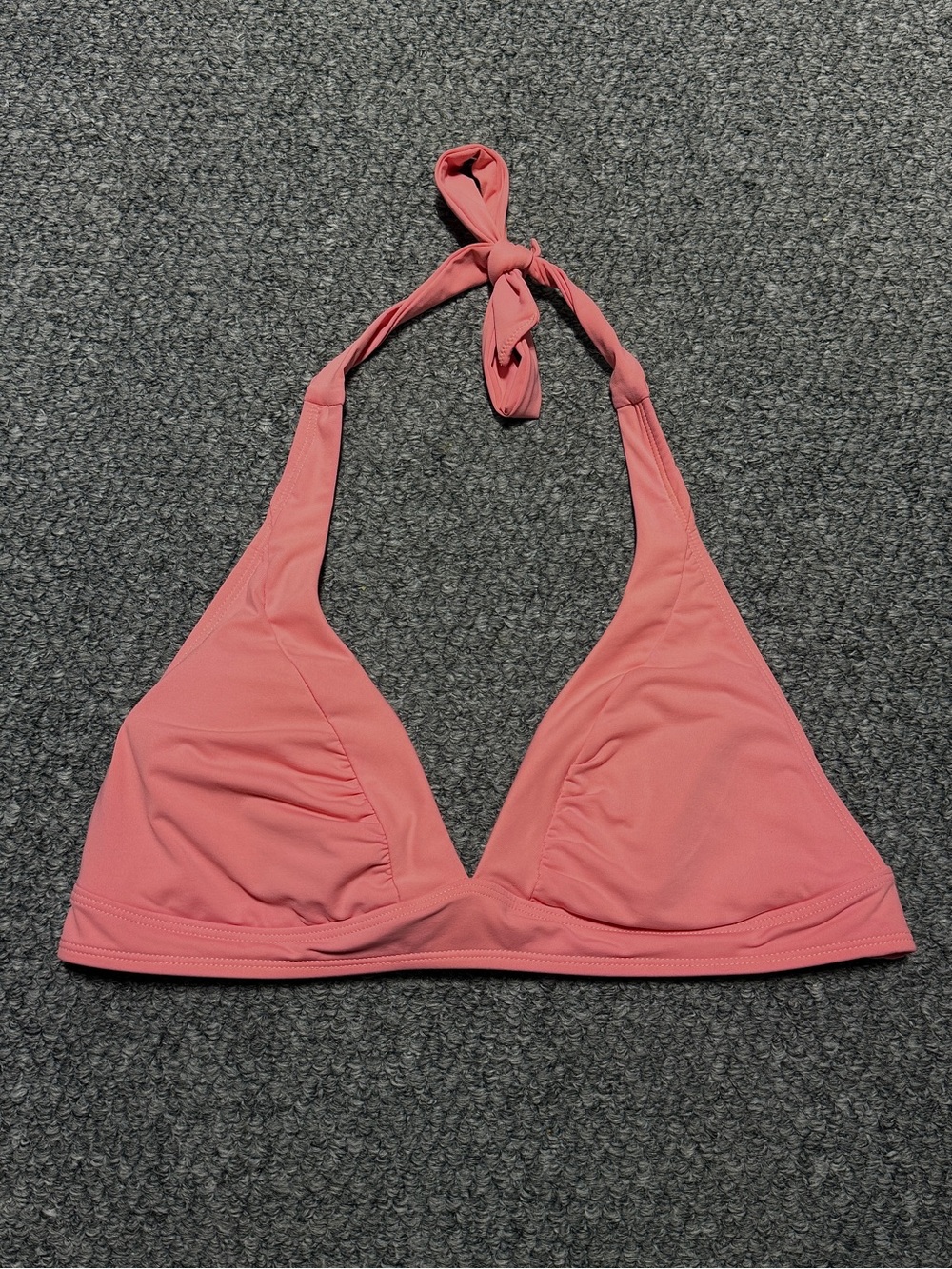 Athleta Halter Bikini Top in Coral, Size M